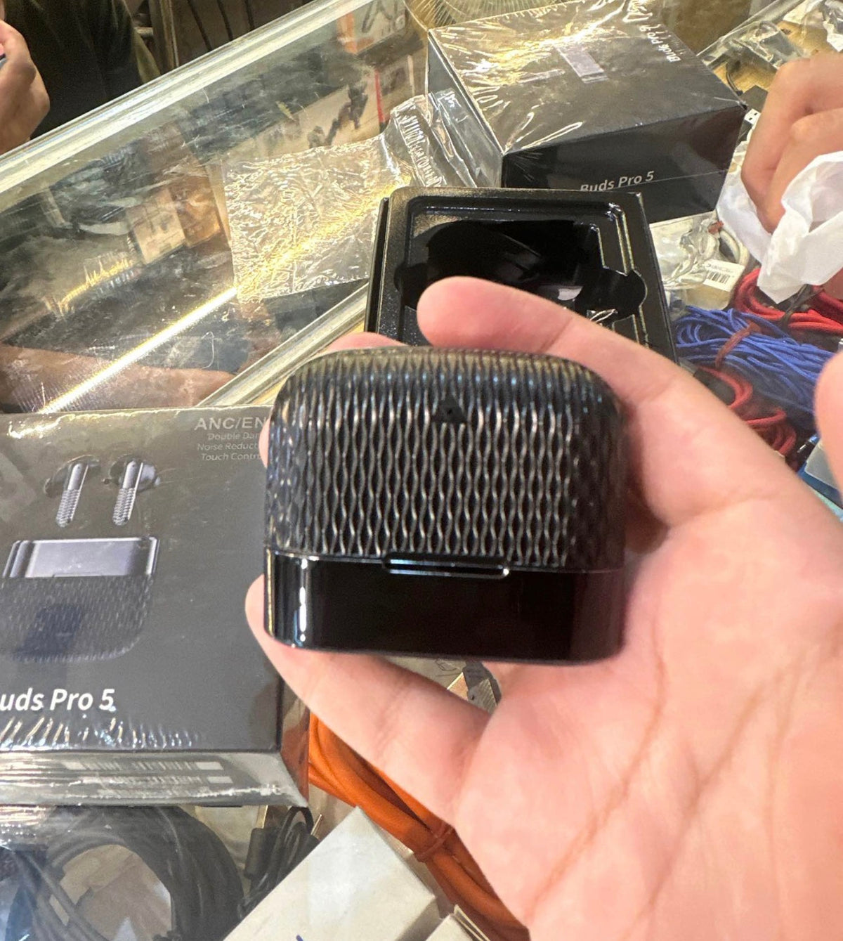 Airbuds pro 5 Wireless Bluetooth Earbuds || Hi fi stereo sound | touch control | type C fast charging || premium case Earphones